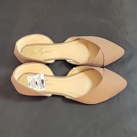 BRAND NEW LYNX POINTED TOE D'ORSAY SLIP ON WOMEN"S FLAT SHOE - Picture 14 of 15